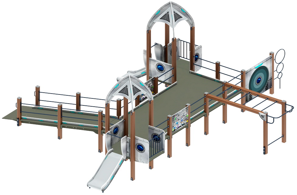 Детский спортивный комплекс ЗАБОТА КОСМОПОРТ (H=750) ДОВ 20.14.01-02