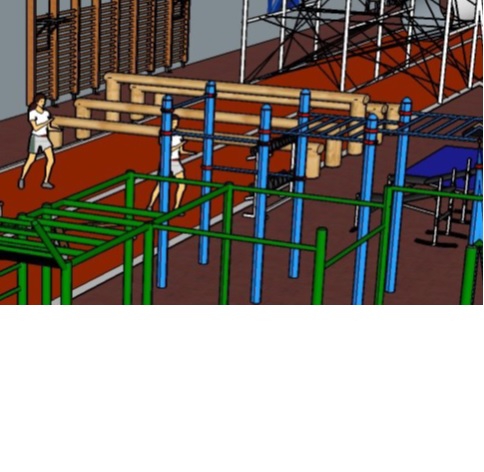 Полоса препятствий для военизированных игр