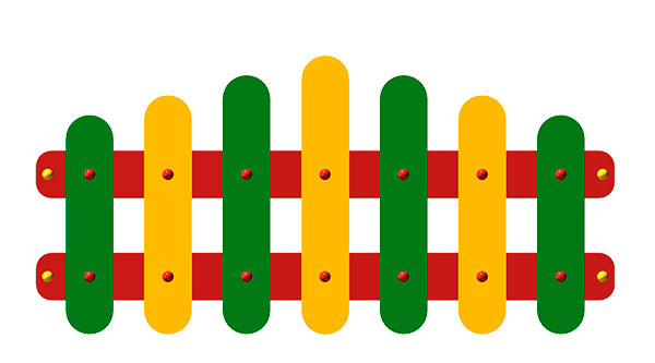 Ограждение детской площадки ZION Палитра (ОГД013)