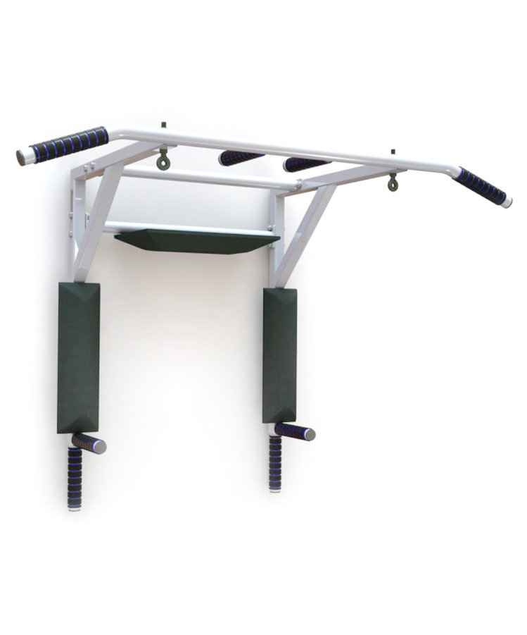 Турник-брусья настенный 3 В 1 STARFIT Stanley, разборный d=28 мм, ширина 115см вынос 56 см