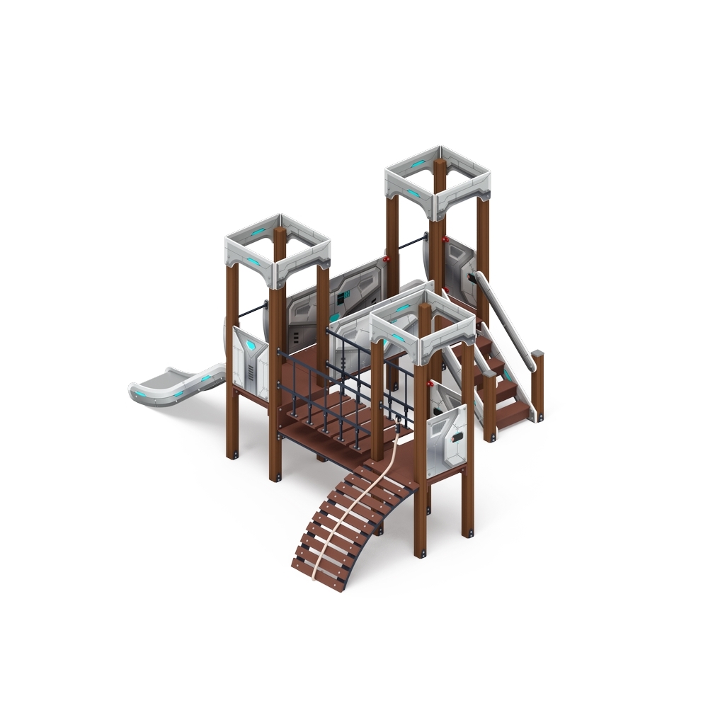 КОРОЛЕВСТВО (техно) детский игровой комплекс ДИК 1.15.03-02 (H=900)