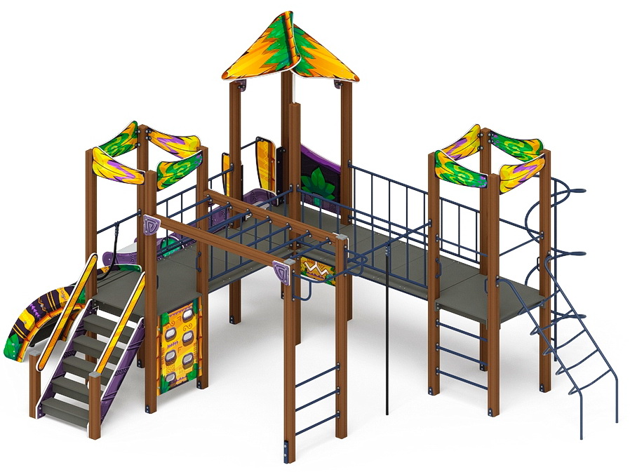 ВОЛШЕБНЫЙ ГОРОД детский игровой комплекс ДИК 2.19.02-01 (H=1200)