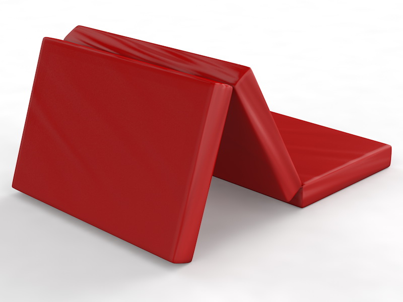 Мат гимнастический складной 2х1х0,1 м в 2 сложения