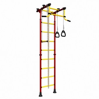 Детский спортивный комплекс ДСКМ "Комета-2" (ДСКМ-2-8.06.Г.490.01-111) обливные красно/жёлтый