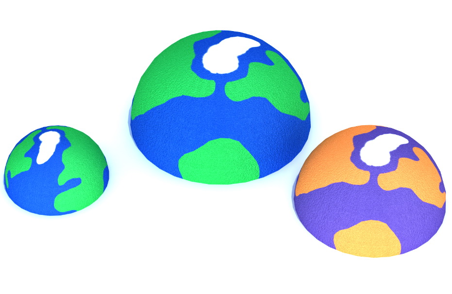 Резиновая 3D-фигура ZION Планета (для парков и детских площадок)