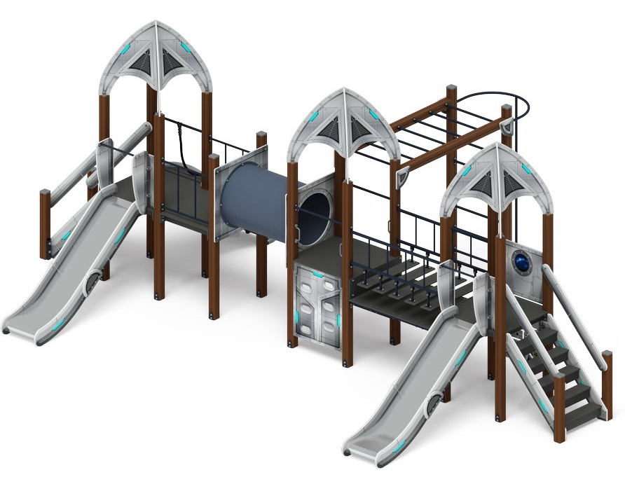 КОСМОПОРТ детский игровой комплекс ДИК 2.14.05-01 (H=1200)