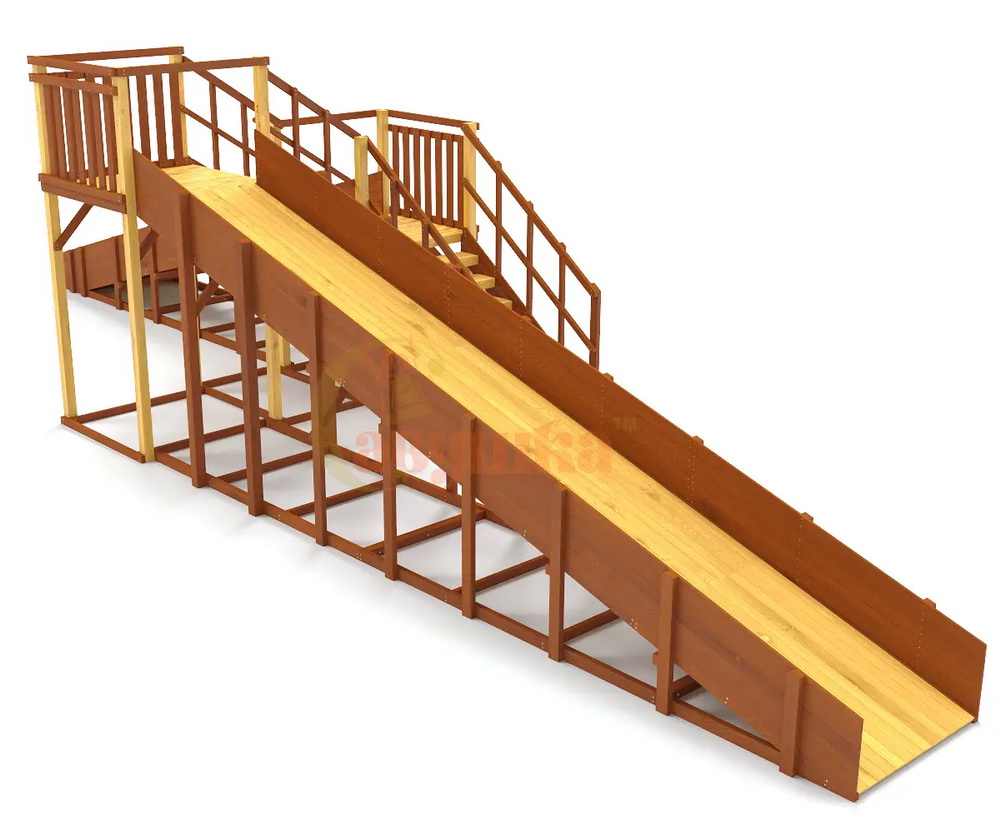 Зимняя горка Савушка ЗИМА 7/1 (скаты 5 и 8 м, разносторонний)