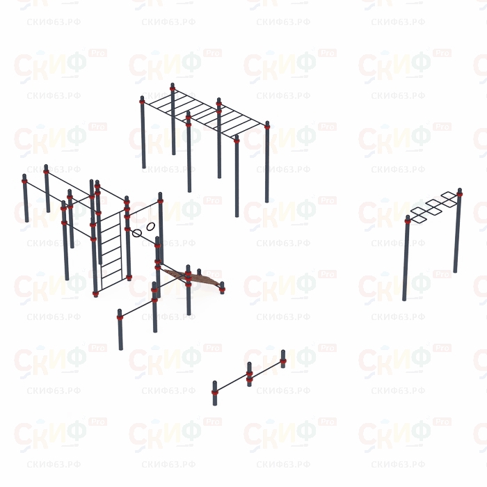 Уличный атлетический комплекс ВОРКАУТ 38 (89)