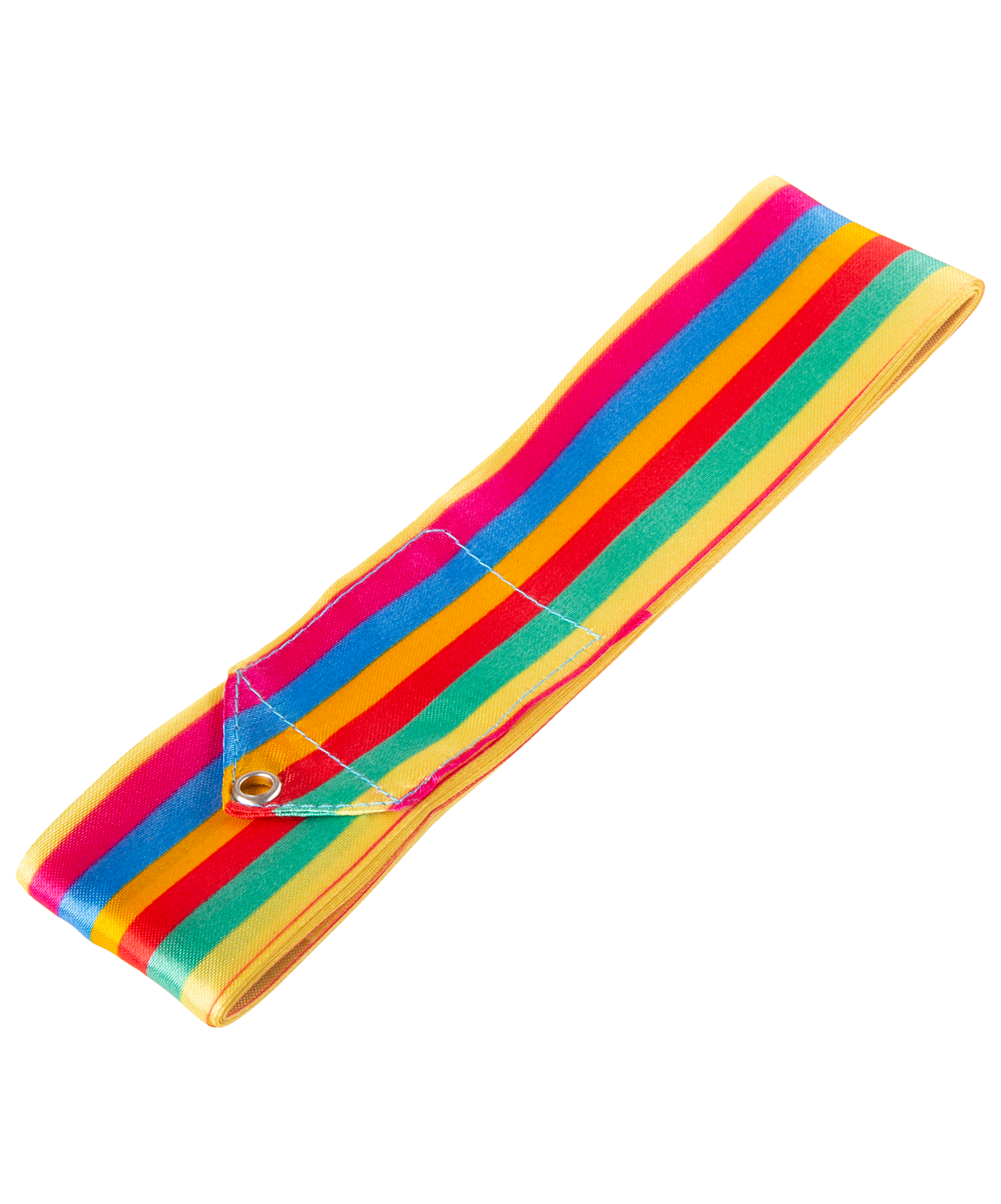 Лента для художественной гимнастики AGR-201 6м, с палочкой 56 см, радуга