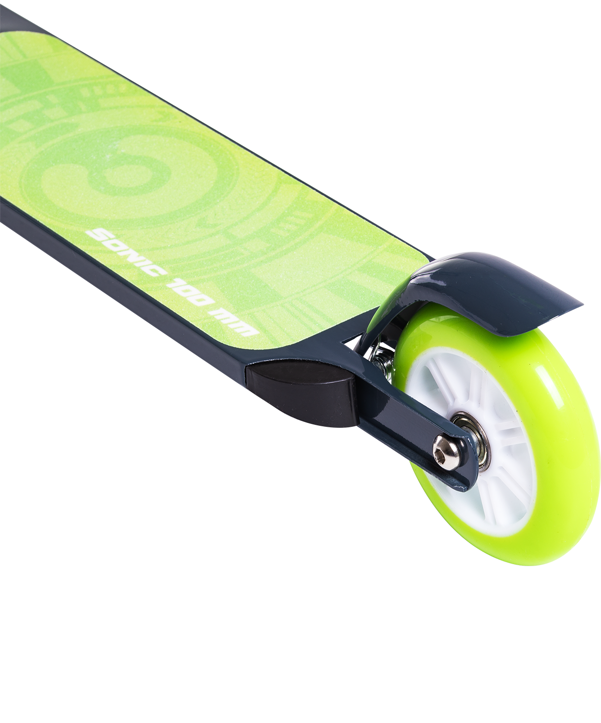 Самокат 2-колесный Sonic 100 мм, зеленый