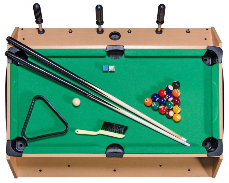 Игровой стол Mini 3-in-1 (81 х 62 х 72 см; 3 игры: футбол, аэрохоккей, бильярд)