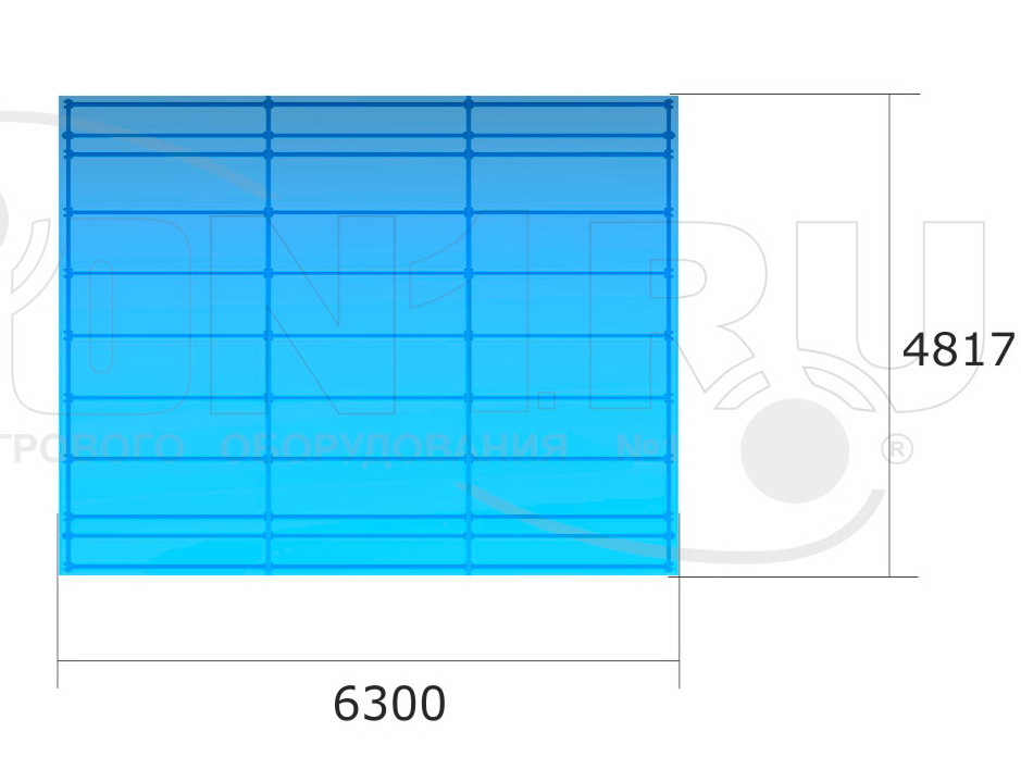 Навес ZION для тренажеров 4800х6300х3100 (ТН066)