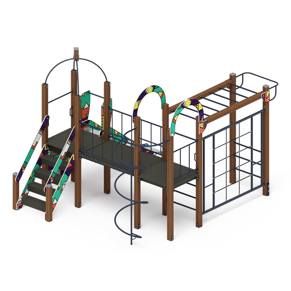 НАВИНА (Геометрия) детский игровой комплекс ДИК 2.09.04-02 (H=1200)