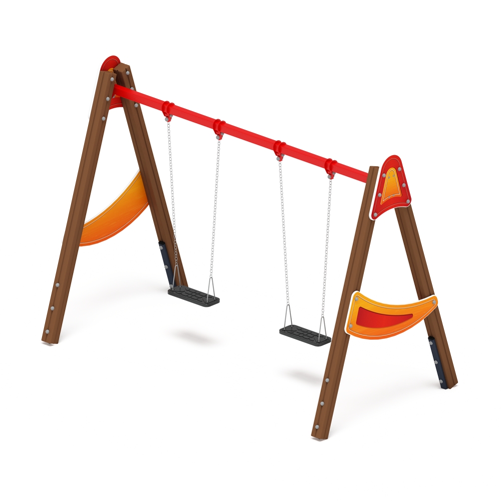 Качели Д2 двойные (Счастливое детство) ИО 12.Д.03.03.01-П