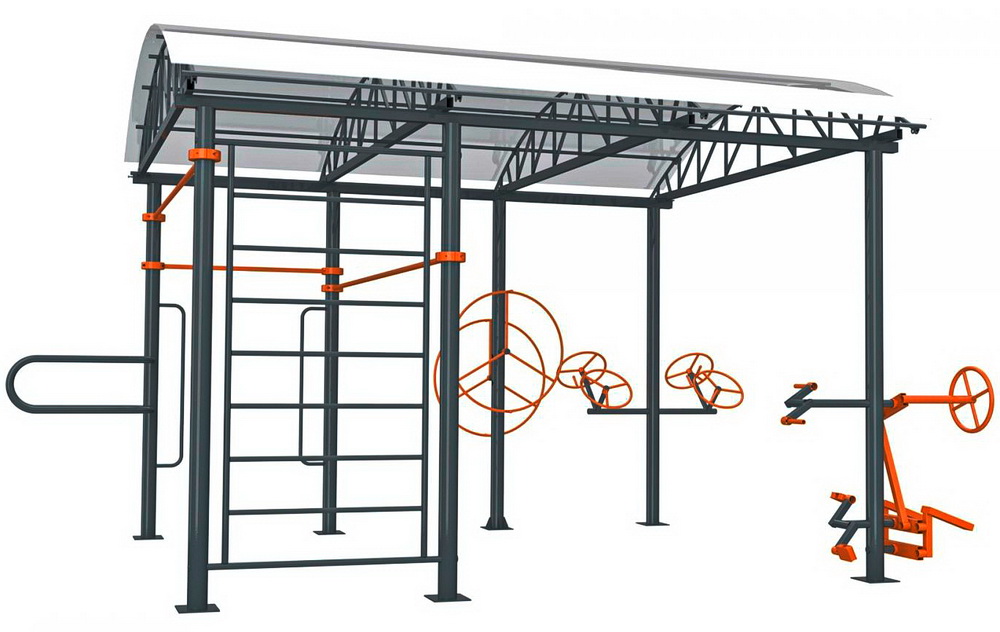 Навес с тренажерами УТИ002