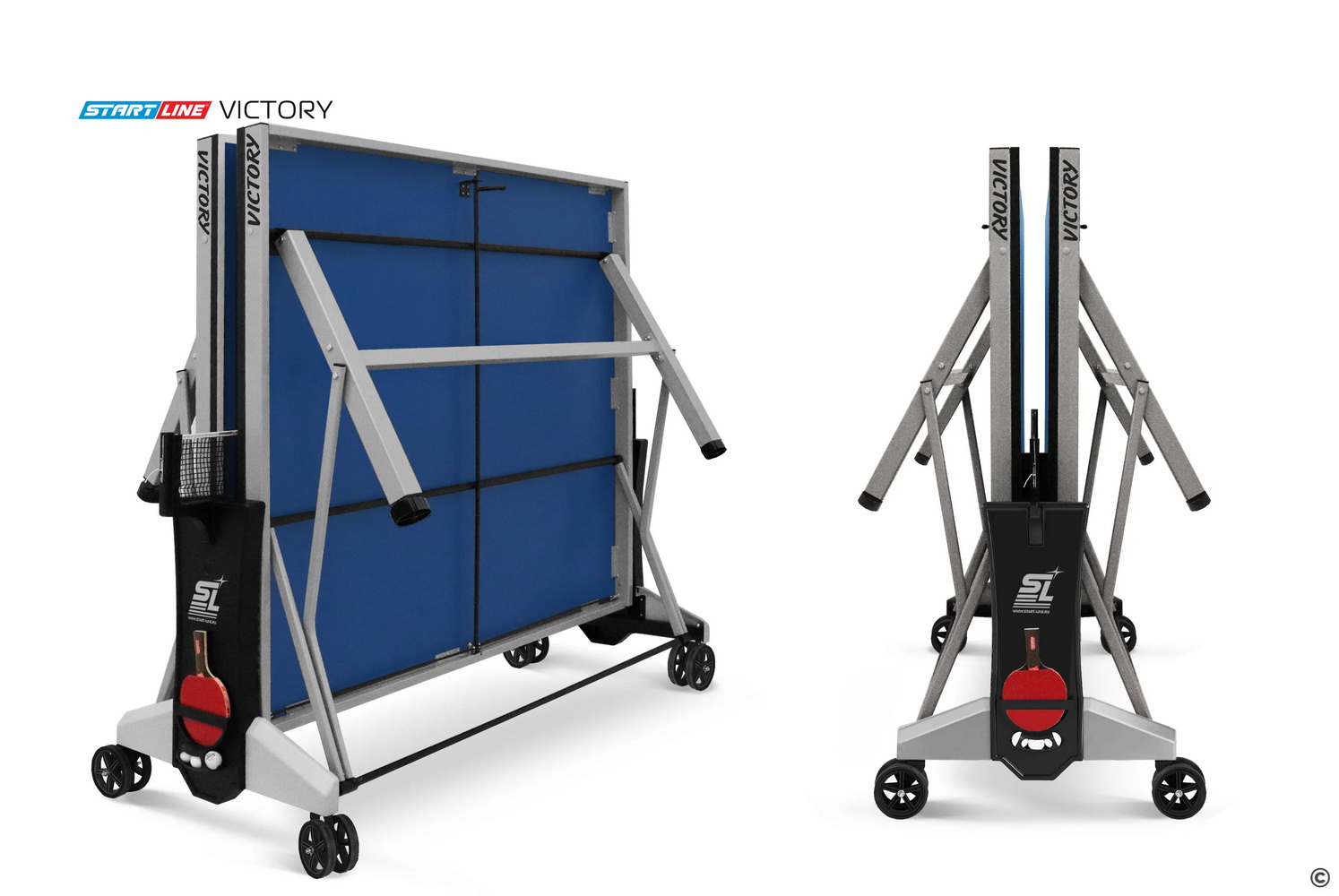 Стол теннисный СТАРТ ЛАЙН Victory Синий с сеткой