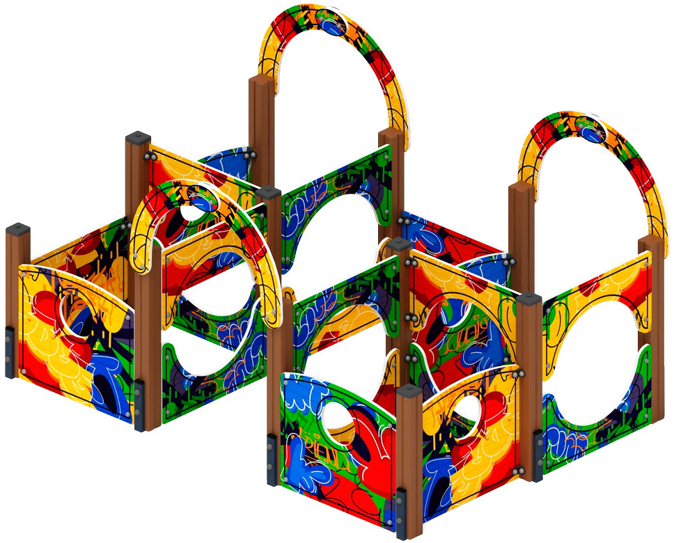 Лабиринт КУБИК 2 (Граффити) игровая форма МФ 20.01.02-10