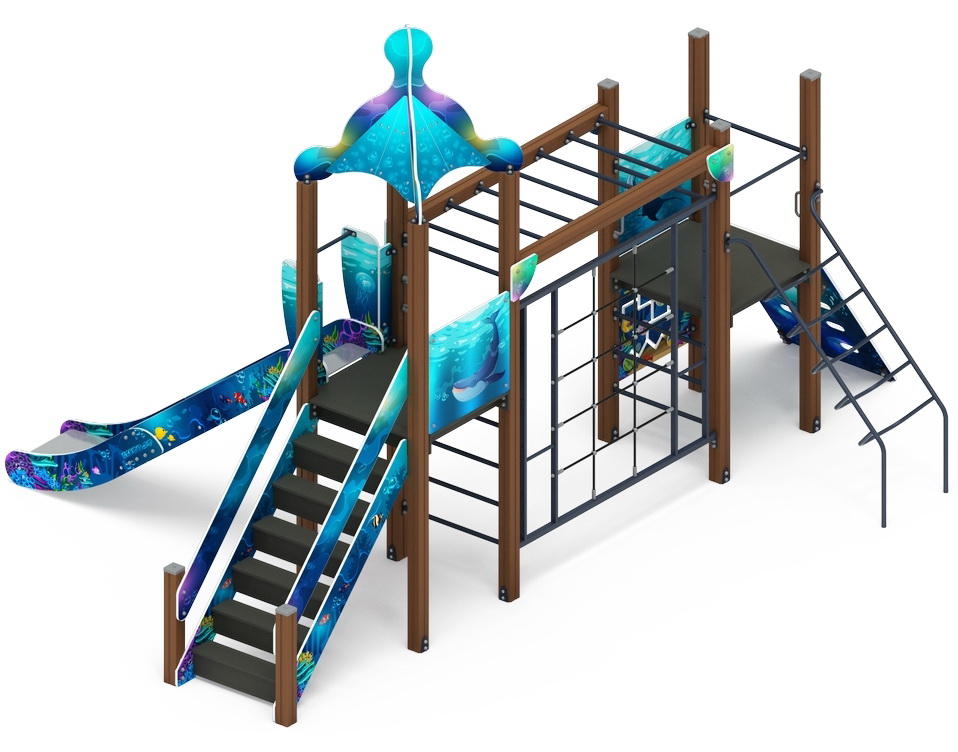 МОРСКОЙ детский игровой комплекс ДИК 2.17.09-01 (H=1500)