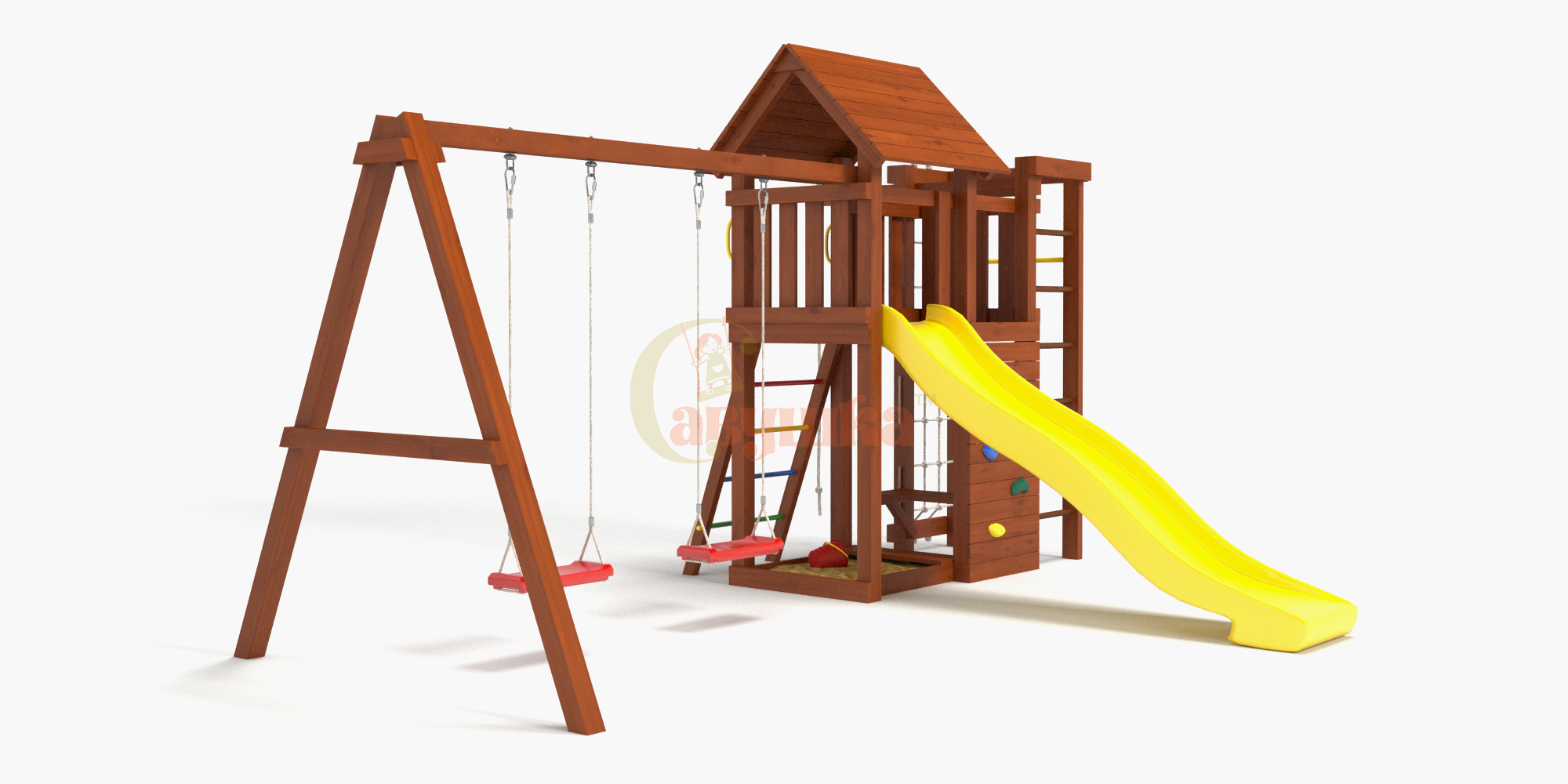 Детская площадка Савушка Мастер-10 (Махагон)