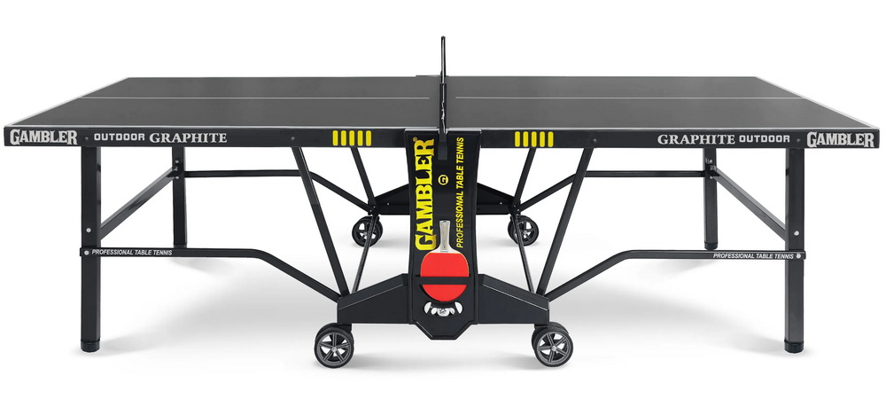 Стол теннисный GAMBLER Graphite 6 Всепогодный с сеткой