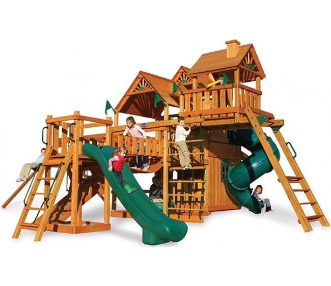 Детская деревянная игровая площадка ОХОТНИК ДЕЛЮКС