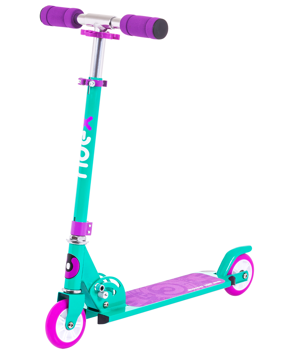 Самокат 2-колесный Sonic 100 мм, фиолетовый