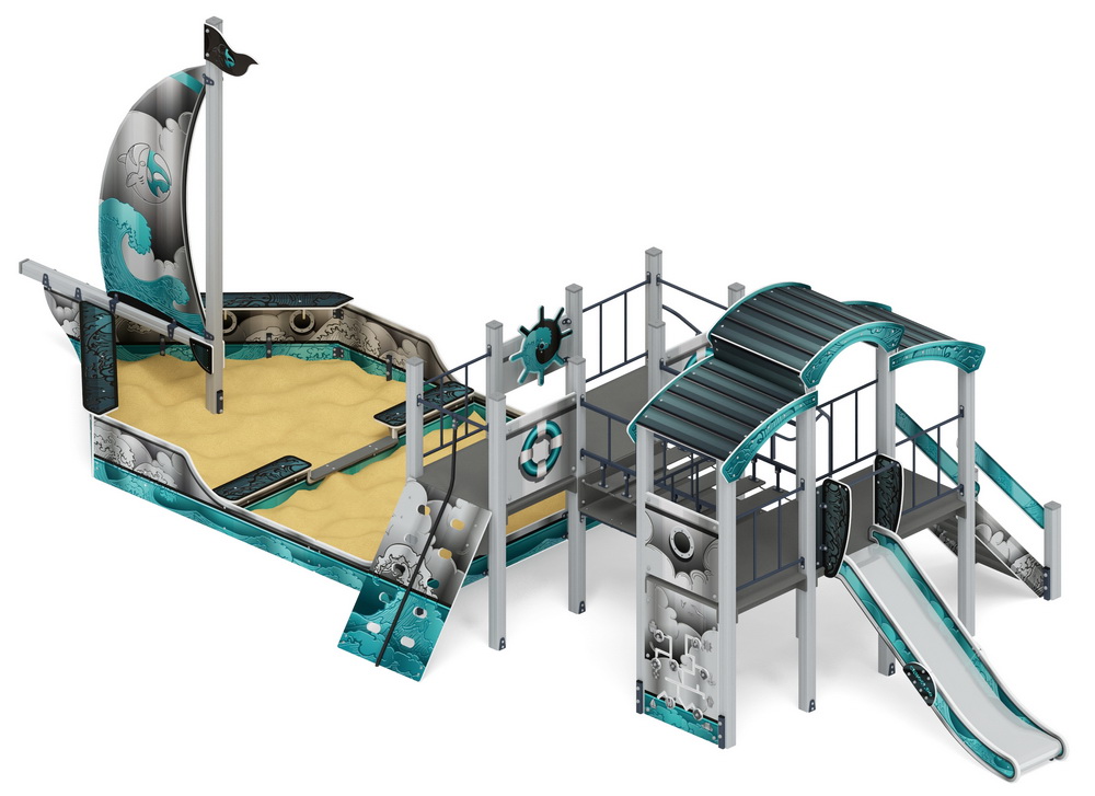 ПАРУСНИК детский игровой комплекс ДИК 2.03.3.02-05 (H=1200)