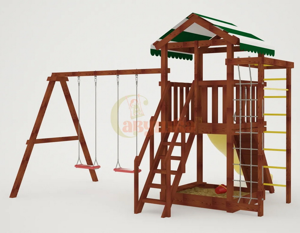 Детская площадка Савушка Мастер 5 (Махагон)