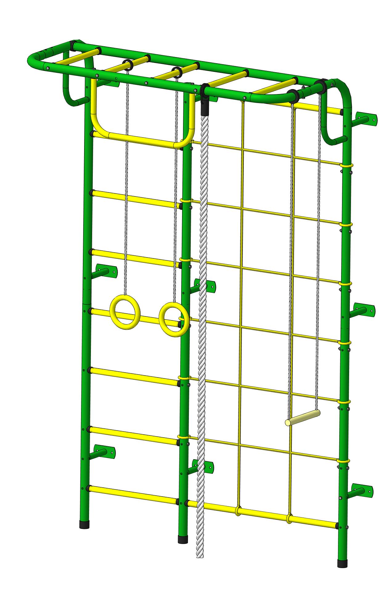 Детский спортивный комплекс Пионер С104 зелёно/жёлтый