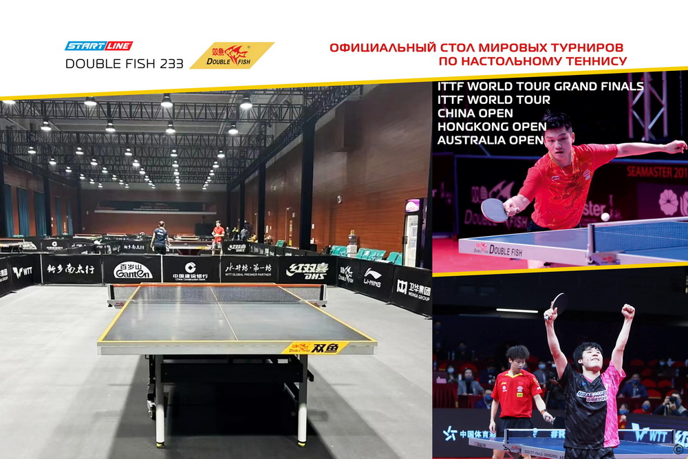 Теннисный стол DOUBLE FISH 233 Черный