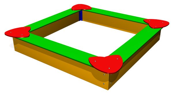 Детская песочница ZION Квадрат (П001)