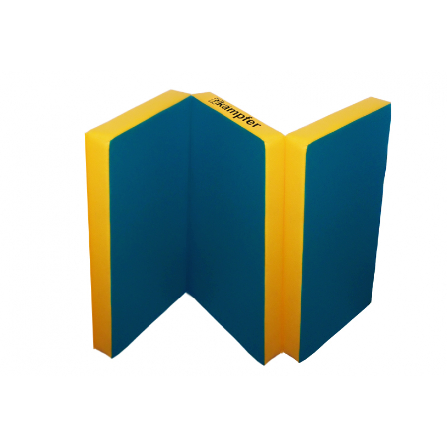 Мат №6 (150х100х10) Kampfer синий/желтый