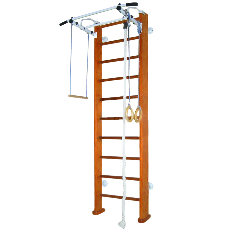 Детский спортивный комплекс Карусель 2Д.03.03 к стене Орех