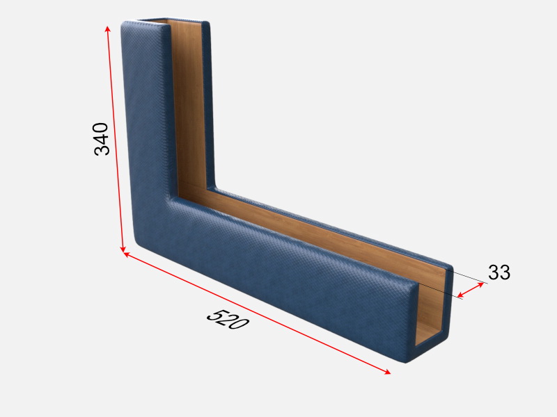 Мягкая защита для тренировочных баскетбольных щитов из оргстекла 10 мм (01.802)