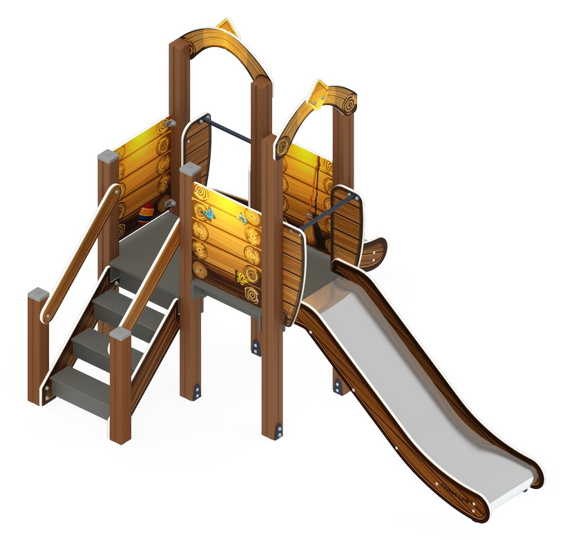 КАРАПУЗ (Эко) детский игровой комплекс ДИК 1.001.07-02 (H=750 Н=900)