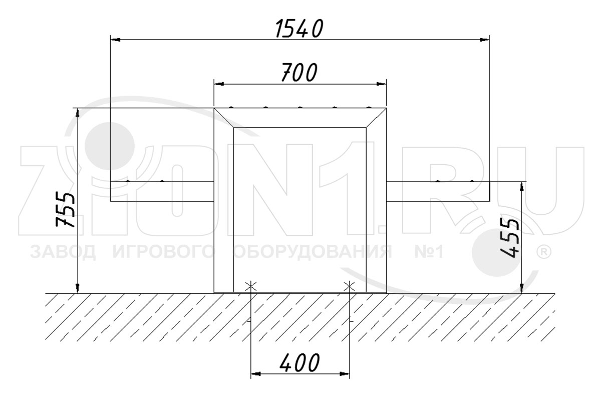 Стол уличный со скамьями ZION Флорида (СП198)