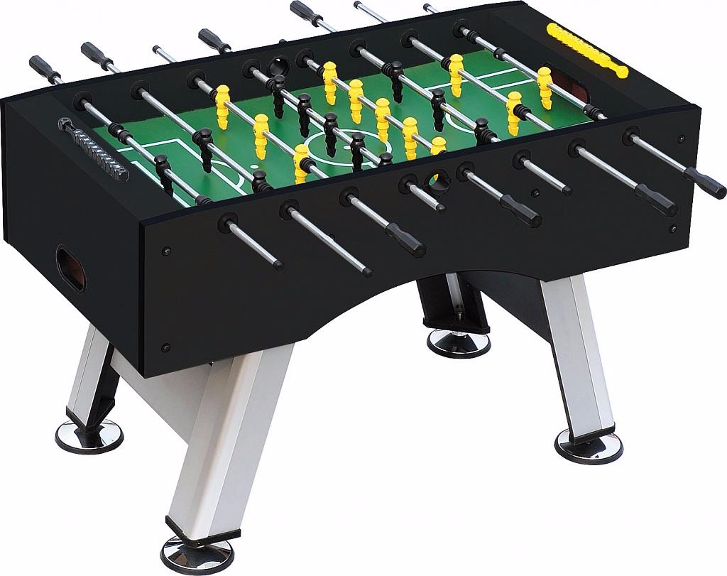 Настольный футбол (кикер) Porturin 5 ф (140 x 74 x 89 см, серебристо-черный)