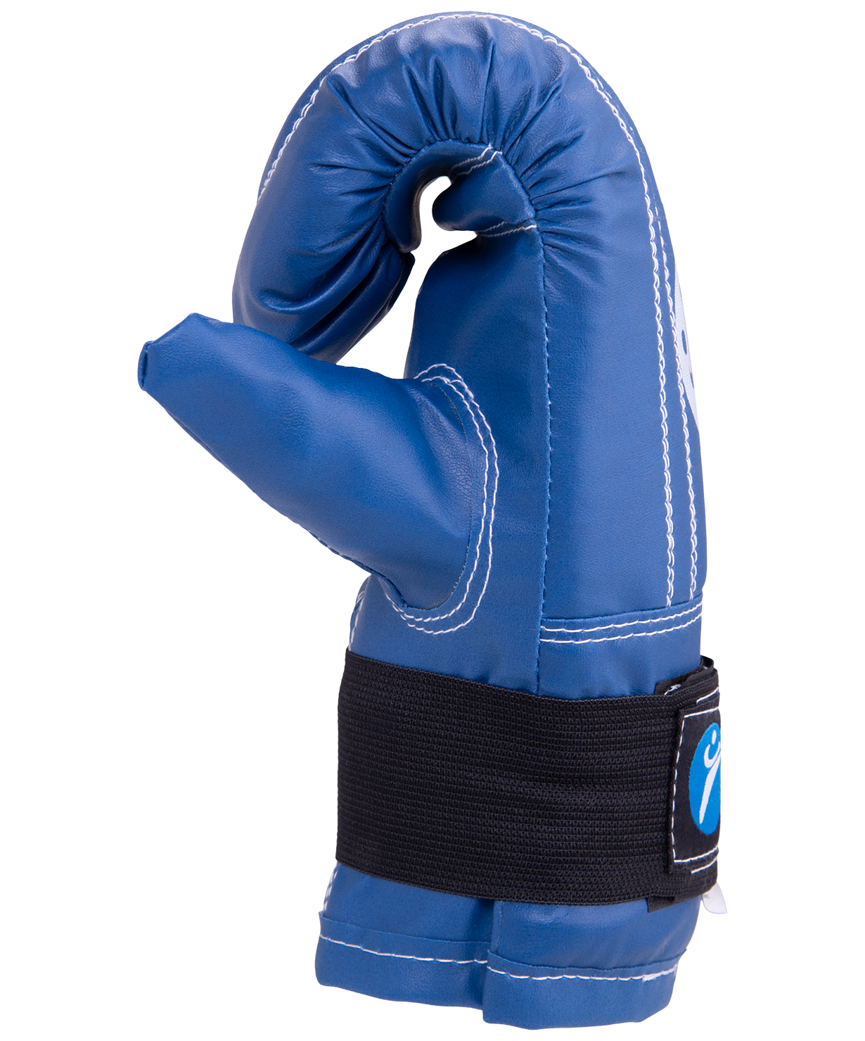 Перчатки снарядные, кожзам, синий, S