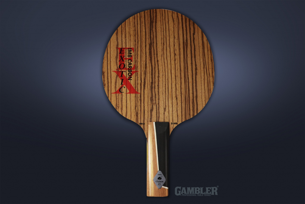Основание для теннисной ракетки (коническая) GAMBLER Zebrawood im8 carbon (OFF)