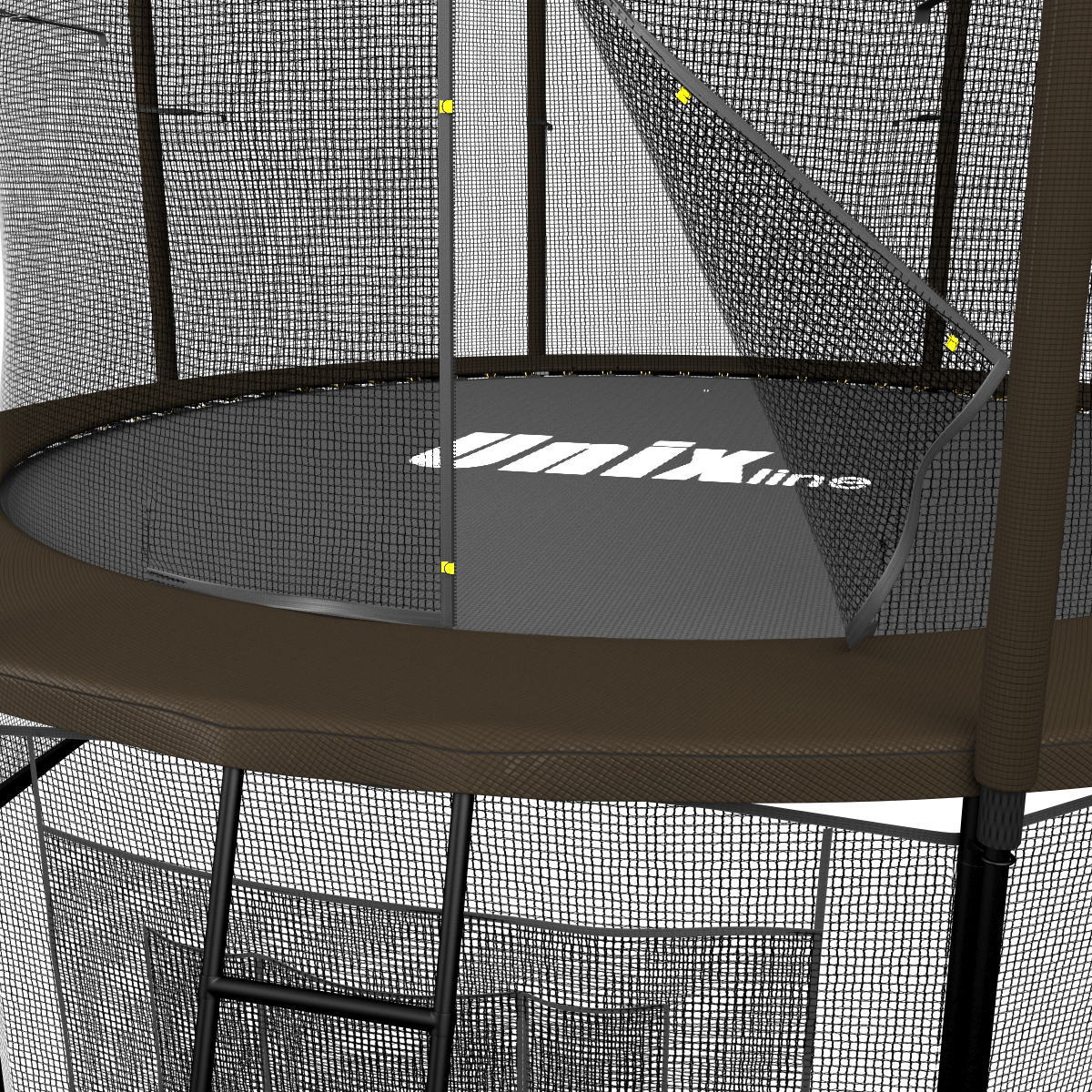 Батут UNIX line 8 ft Black&Brown (inside)