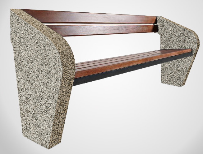 Скамья бетонная ПАРУС С-21