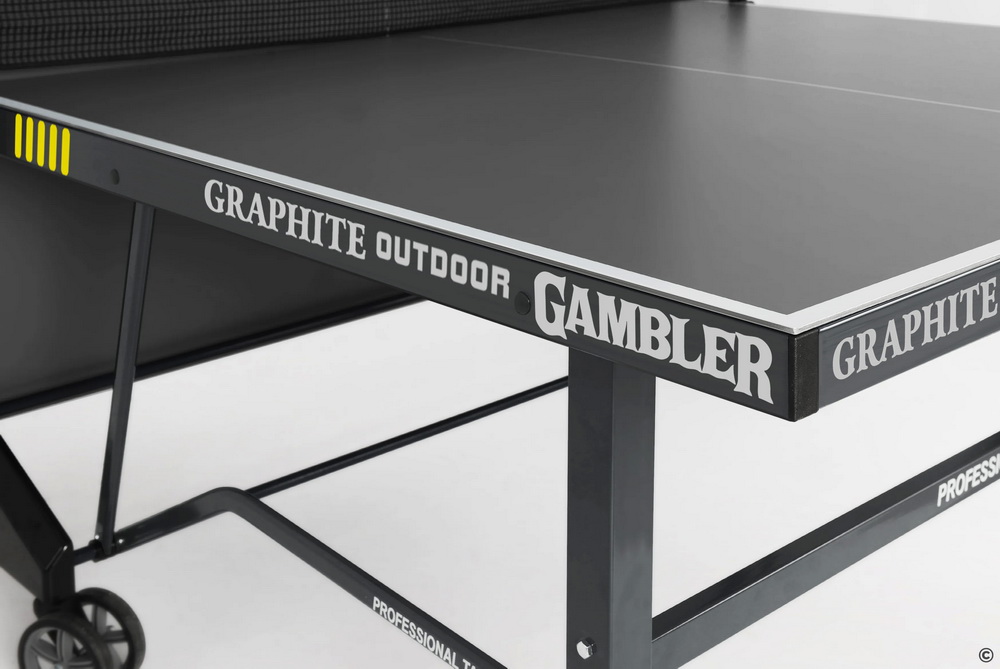 Стол теннисный GAMBLER Graphite 6 Всепогодный с сеткой