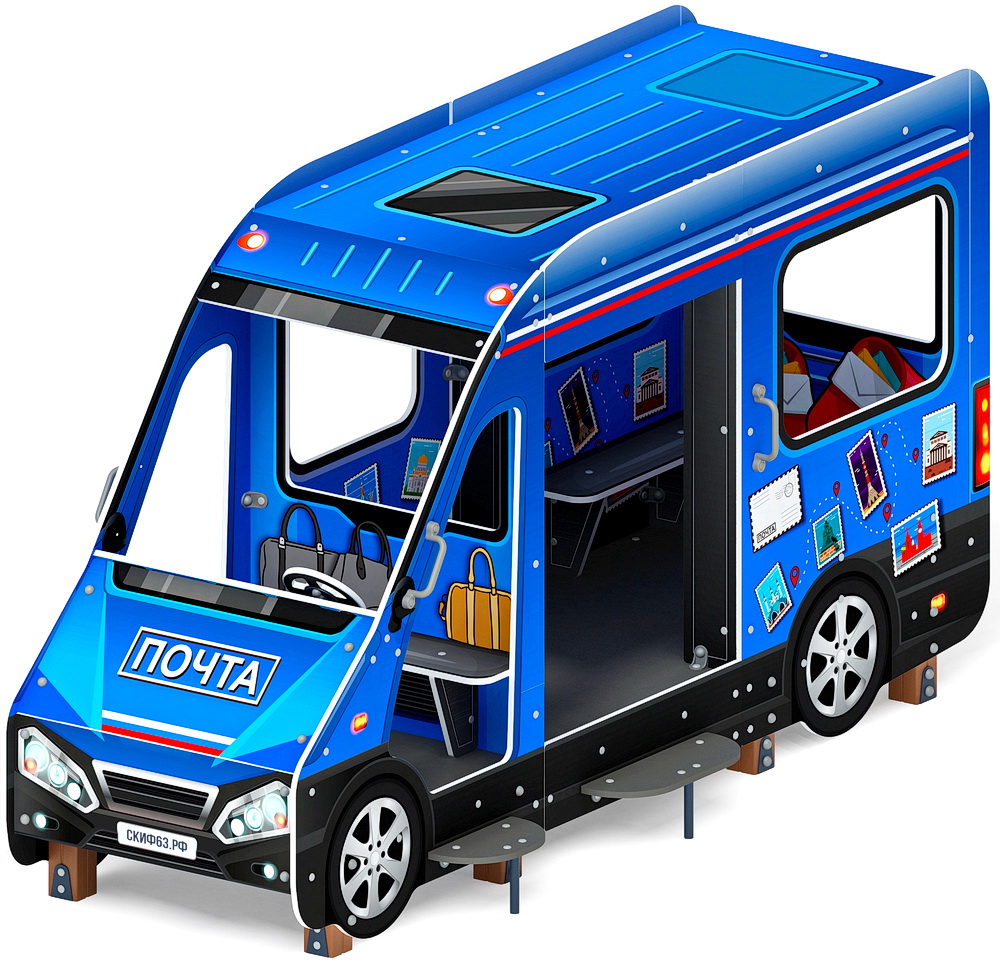 Беседка АВТОБУС (Почта) для детской площадки МФ 10.03.13-03