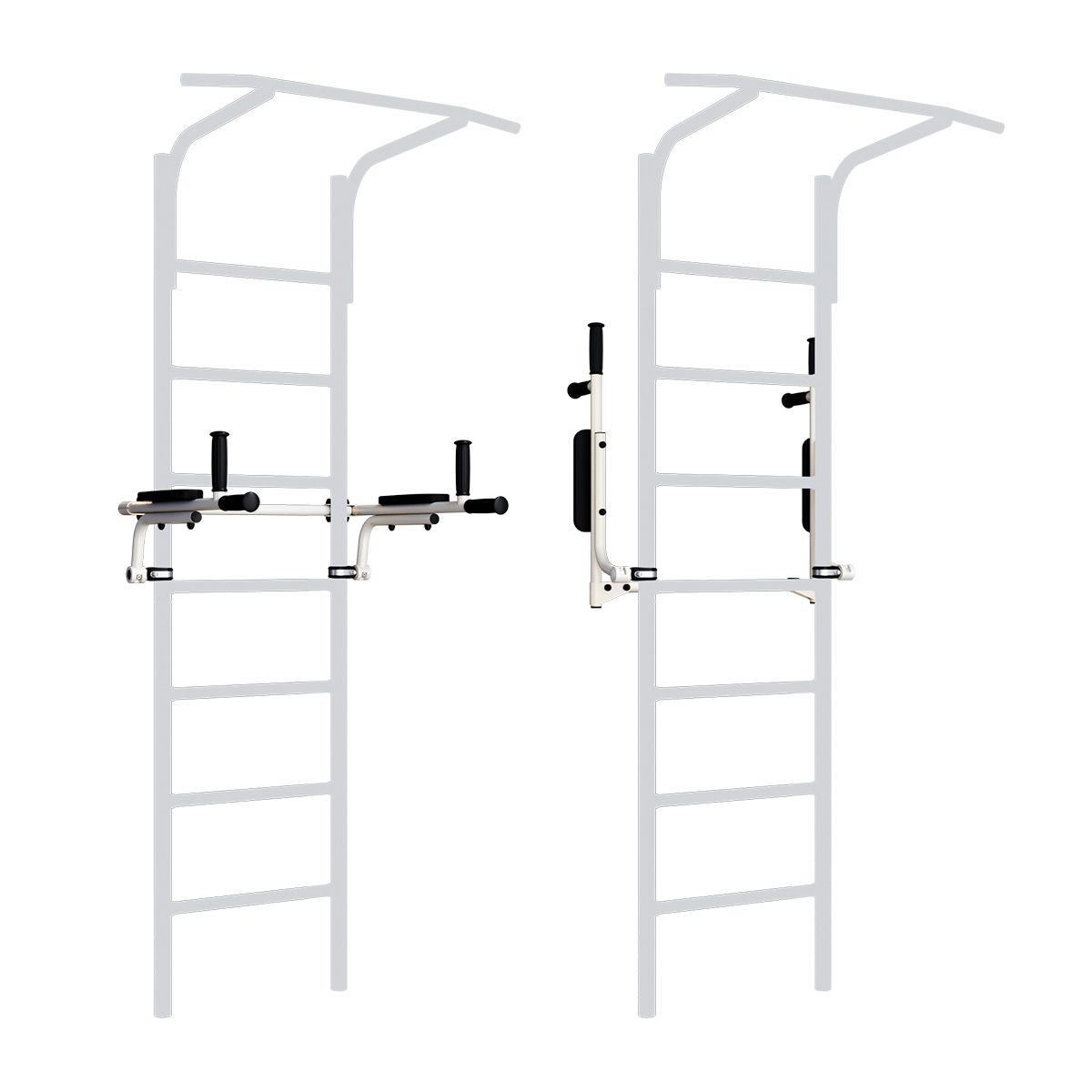 Брусья откидные Dop4  для шведской стенки 490 мм Romana (6.03.03) белый прованс