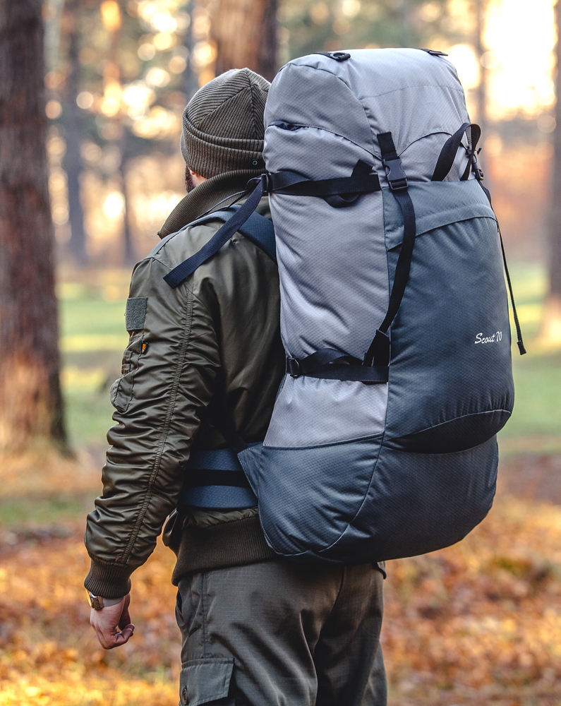 Рюкзак Prival Скаут 70 Серый темно-серый