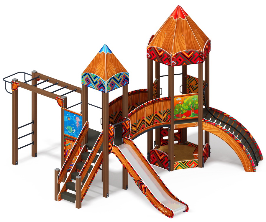 КАРАНДАШИ детский игровой комплекс ДИК 2.26.03-01.С (H=1200)