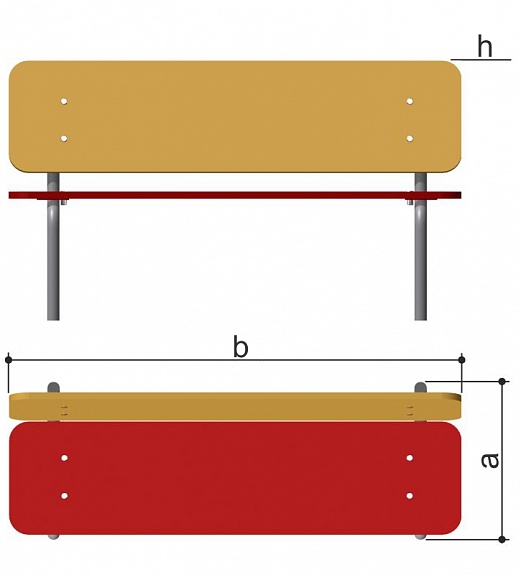Скамейка детская ZOO (фанера) Romana 302.09.00
