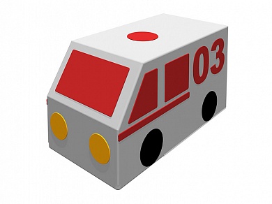 Контурная игрушка Фургон СКОРАЯ ПОМОЩЬ Romana (ДМФ-МК-01.23.04)