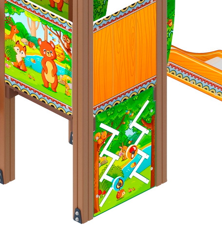 ПОЛЯНКА детский игровой комплекс ДИК 1.16.02-01 (H=900)