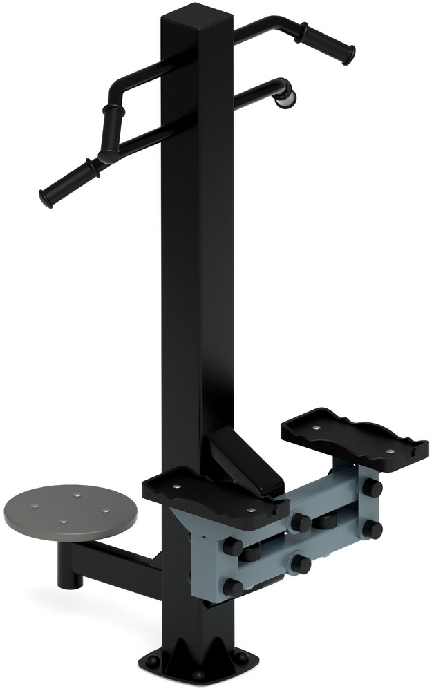 Тренажер уличный СТЕП+ТВИСТЕР (серый) СТ 019-13